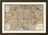 Plan de la Ville de Paris, 1715