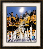 The Boston Bruins Post-Game Lineup 2010 NHL Winter Classic