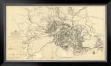Civil War Map Illustrating the Siege of Atlanta, Georgia, c.1864