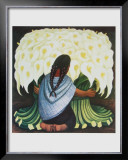 The Flower Seller Framed Art Print