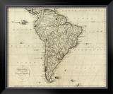 Map of South America, c.1796