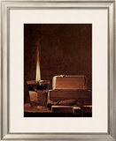 Kerze und Bucher Candlelight Study