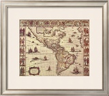 Buy Map of North and South America at AllPosters.com