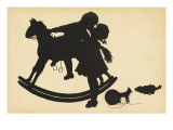 A Young Boy and Girl Share a Tender Kiss Amid their Toys