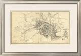 Civil War Map Illustrating the Siege of Atlanta, Georgia, c.1864