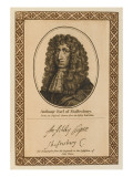 Anthony Ashley Cooper, Earl of Shaftesbury Statesman . with His Autograph