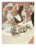 Boisterous Diners Go Wild as the Champagne Flows