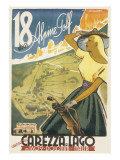 Alpine Golf Poster
