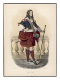 Clan Robertson Elegantly Dressed and Sporting a Staff
