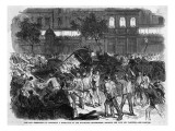 Barricade in the Boulevard Montmartre, Paris, Erected in the Course of the Rioting