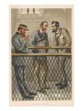 Charles Stewart Parnell Irish Nationalist Politician in Jail with John Dillon