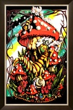 Mushroom Caterpillar Framed Art Print