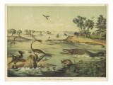 European Landscape During the Jurassic Era Giclee Print