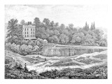 Engraving Showing the Vale of Health Pond in Hampstead, North London, 1888