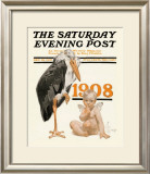 New Year's Baby, c.1908: Stork Delivery