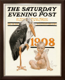 New Year's Baby, c.1908: Stork Delivery
