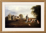Gentleman with his Dogs