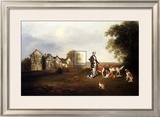 Gentleman with his Dogs