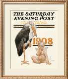 New Year's Baby, c.1908: Stork Delivery