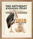 New Year's Baby, c.1908: Stork Delivery
