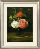 Buy Bouquet de Roses avec Papaillons et Insectes at AllPosters.com