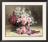 Lilac and Peonies with Irises