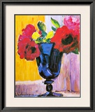 Buy Roses in a Blue Vase at AllPosters.com