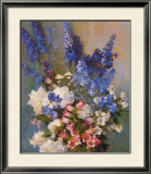 Buy Larkspur, Peonies, And at AllPosters.com