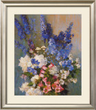 Buy Larkspur, Peonies, And at AllPosters.com