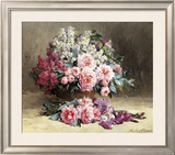 Lilac and Peonies with Irises