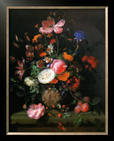 Buy Bouquet de Fleurs dans un Vase de Pierre, 1677 at AllPosters.com