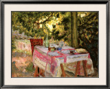 Table Set in a Garden