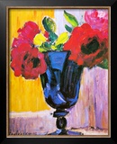 Buy Roses in a Blue Vase at AllPosters.com