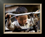 Buy Little Boy with Bike, China at AllPosters.com