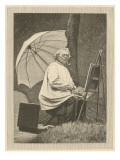 Jean-Baptiste Corot French Artist, Seen at Work in the Open Air