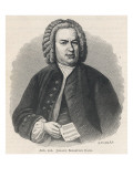 Johann Sebastian Bach German Organist and Composer with a Manuscript in His Hand