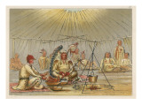 George Catlin American Artist and Author, with Mah-To-Toh-Pa, Second Chief of the Mandans