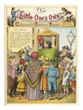 Grown-Ups and Children Gather Round a Punch and Judy in the Street