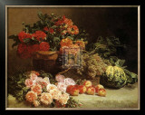 Buy Still Life with Fruits and Flowers at AllPosters.com