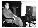 John Logie Baird Watching Stereoscopic Television, 1942