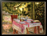 Table Set in a Garden