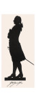 Johann Wolfgang Von Goethe German Writer and Scientist in Silhouette