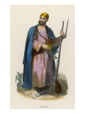 Indian Durani with a Lethal-Looking Weapon
