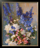 Buy Larkspur, Peonies, And at AllPosters.com