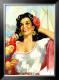 Senorita with Parrot