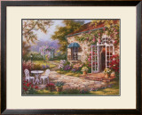 Spring Patio II Framed Art Print