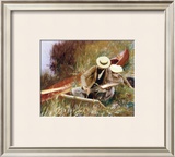 Out of Doors Study Framed Art Print