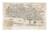 Map of the City of London in the Time of Queen Elizabeth