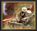Out of Doors Study Framed Art Print