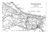 Map of Constantinople, Turkey, 1878